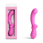 Pretty In Pink Peony – Waterproof USB Rechargeable 19.8 cm Vibrator Pink > Vibrators > Standard Vibrators