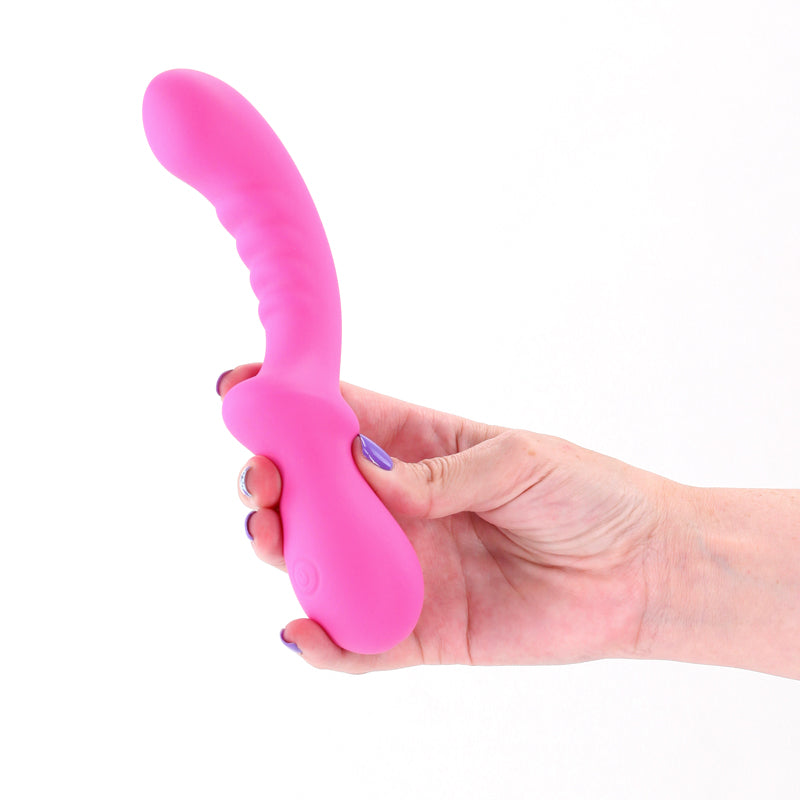 Pretty In Pink Peony – Waterproof USB Rechargeable 19.8 cm Vibrator Secondary image