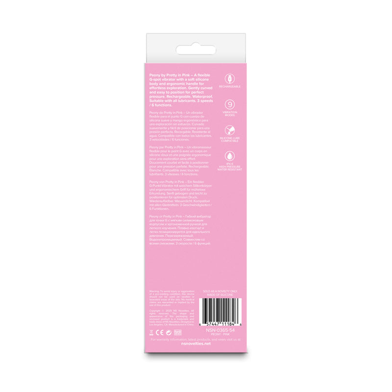 Pretty In Pink Peony – Waterproof USB Rechargeable 19.8 cm Vibrator > Vibrators > Standard Vibrators