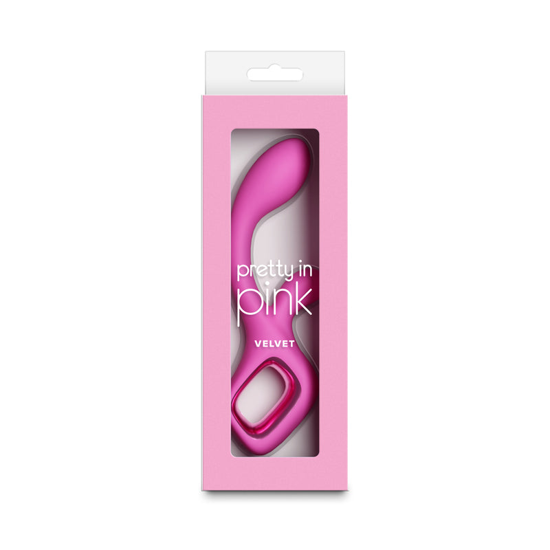 Pretty In Pink Velvet – Waterproof USB Rechargeable Rabbit Vibrator 18.7 cm > Vibrators > Ladies > Rabbit