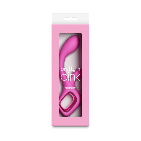 Pretty In Pink Velvet – Waterproof USB Rechargeable Rabbit Vibrator 18.7 cm > Vibrators > Ladies > Rabbit