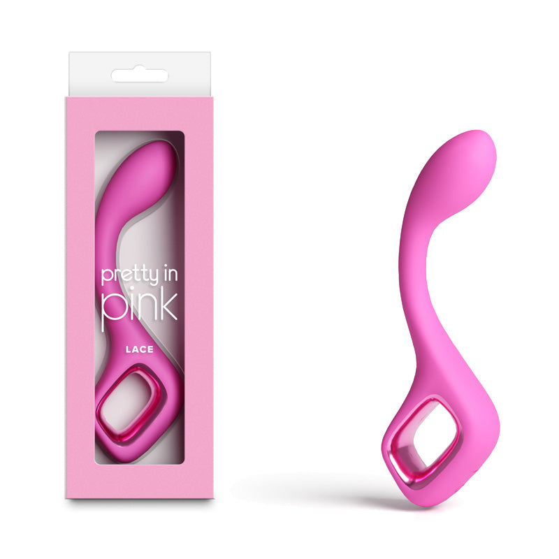 Pretty In Pink Lace – Waterproof USB Rechargeable G-Spot Vibrator 18.7 cm Pink > Vibrators > G-Spot