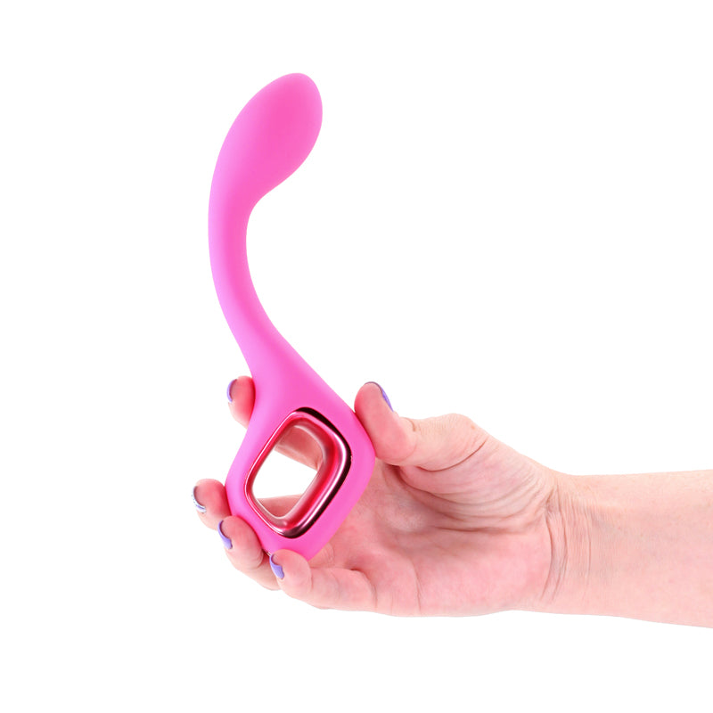Pretty In Pink Lace – Waterproof USB Rechargeable G-Spot Vibrator 18.7 cm Secondary image