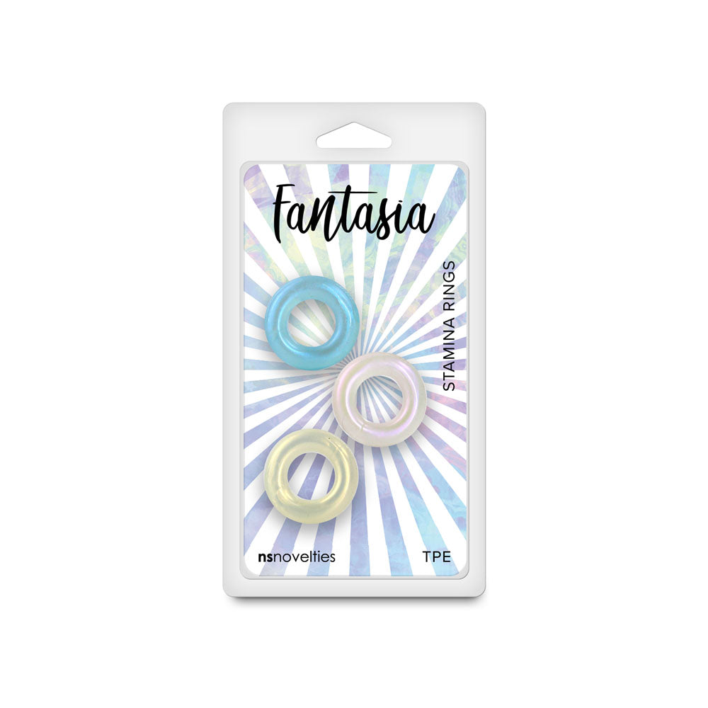 Fantasia - Stamina Rings - Multicolour - Cock Rings - Set of 3 COCK RINGS