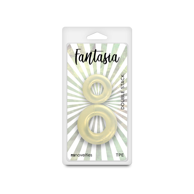 Fantasia Double Stack (Amber) – Flexible Cock Ring Set of 2 Sizes > Cock Ring > Sets