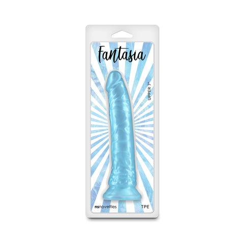 Fantasia Upper Pearlescent (Turquoise) – Flexible 8 Inch Dildo > Dildos > Realistic Dildos