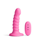 Colours Ribbed 5 Inch – Rechargeable Wireless Remote Vibrating Dildo > Vibrators > Realistic Vibrators