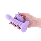 Colours Ribbed 5 Inch USB Rechargeable Waterproof Dildo with Wireless Remote > Dildos > Realistic Dildos