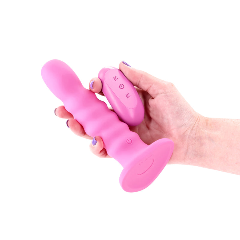 Colours Ribbed – USB Rechargeable Wireless Remote Vibrating Dildo 6 Inch Secondary image