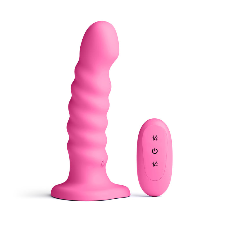 Colours Ribbed – USB Rechargeable Wireless Remote Vibrating Dildo 6 Inch > Dildos > Neutral Dildos