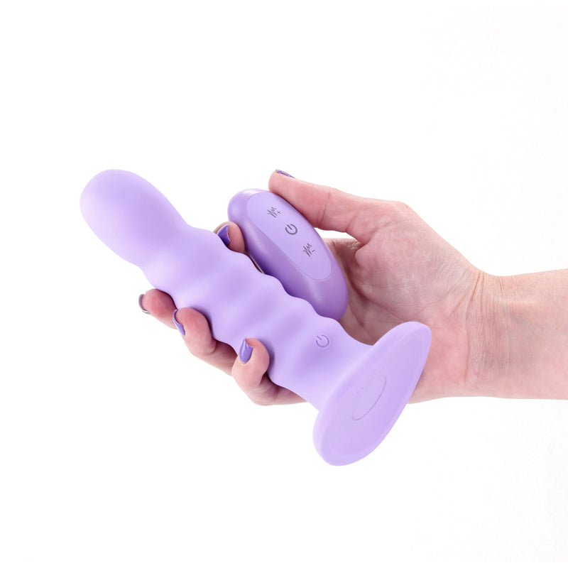 Colours Ribbed 6 Inch USB Rechargeable Vibrating Dildo with Wireless Remote > Dildos > Neutral Dildos