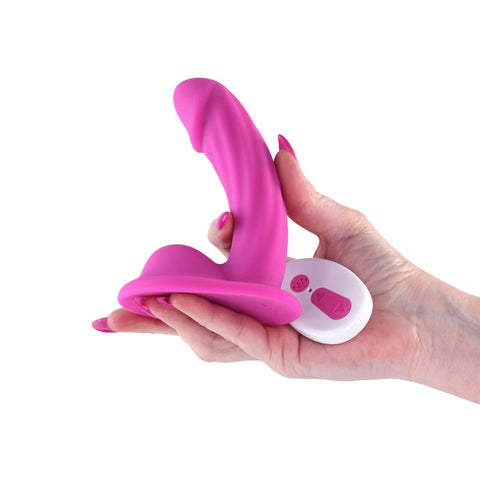 Colours Curve (Pink| Purple| Teal) – Waterproof Vibrating Dildo DONGS