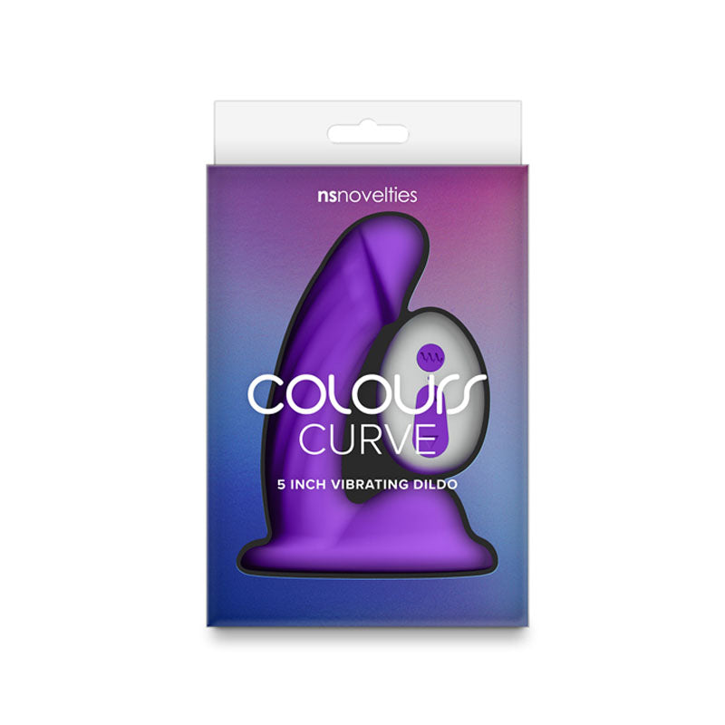 Colours Curve (Pink| Purple| Teal) – Waterproof Vibrating Dildo DONGS