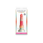 Colours Stacked 6 Inch Dildo Red and Gold Silicone > Dildos > Fantasy