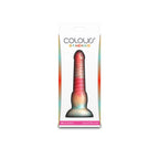 Colours Stacked 6 Inch Dildo Red and Gold Silicone > Dildos > Fantasy