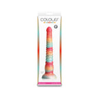 Colours Stacked 9 Inch Dildo Red and Gold Fantasy Toy > Dildos > Fantasy