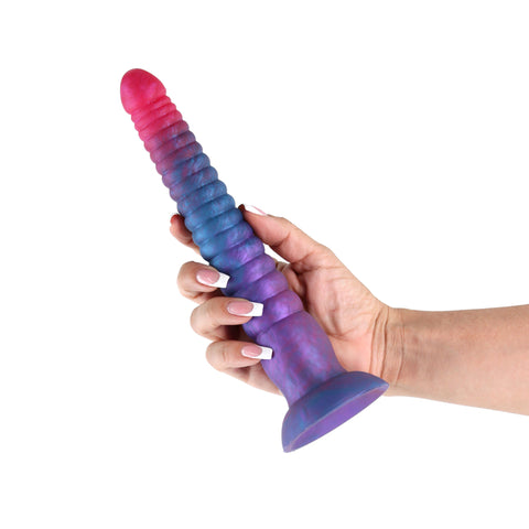 Colours Stacked 9 Inch Dildo Pink Blue Fantasy Dildo DONGS