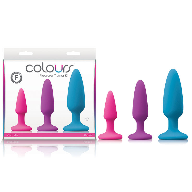 Colours Pleasures Trainer Kit – Set of 3 Silicone Butt Plugs Secondary image