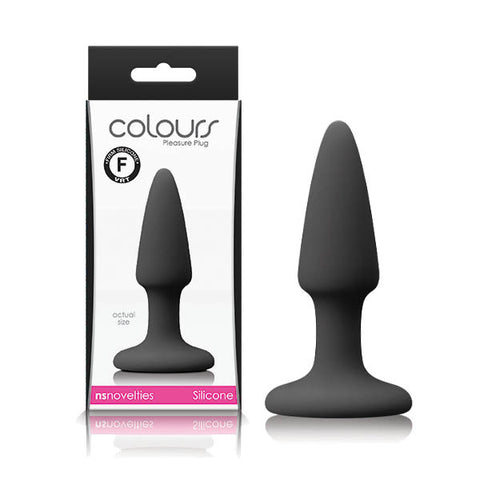 Colours Pleasures Black Mini – Satin Smooth 7cm Insertable Silicone Butt Plug Black > Anal Range > Butt Plugs