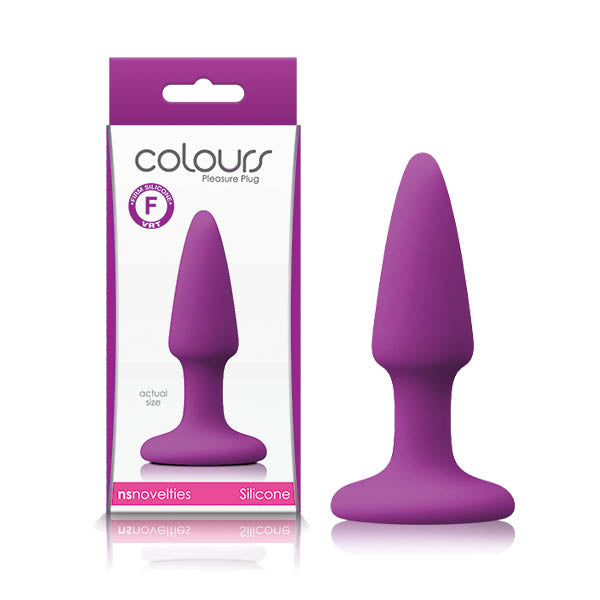 Colours Pleasures (Purple) – Mini Silicone Butt Plug 7cm Insertable Length Default Title > Anal Range > Butt Plugs Main image