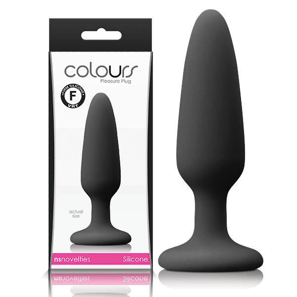 Colours Pleasures (Black) – Small Silicone Butt Plug 8.8cm Insertable Length > Anal Range > Butt Plugs Main image