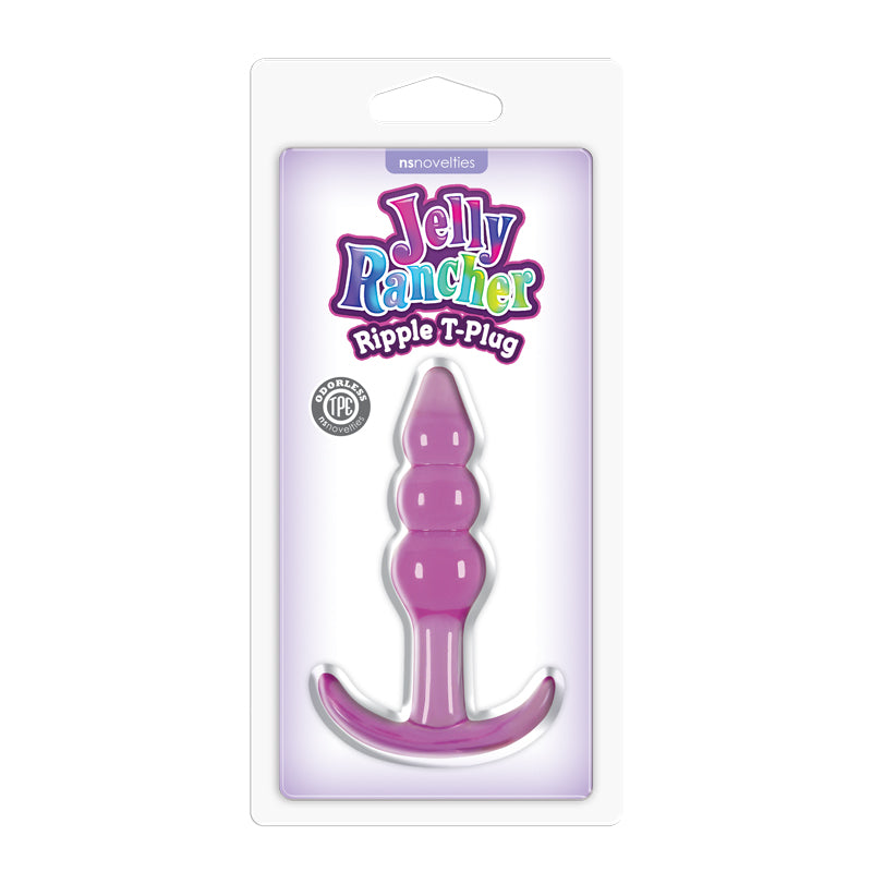 Jelly Rancher Ripple T-Plug – 10.9 cm Soft Body-Safe Butt Plug > Anal Range > Butt Plugs