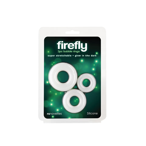 Firefly Bubble Rings Glow in the Dark Cock Rings Set of 3 COCK RING Set
