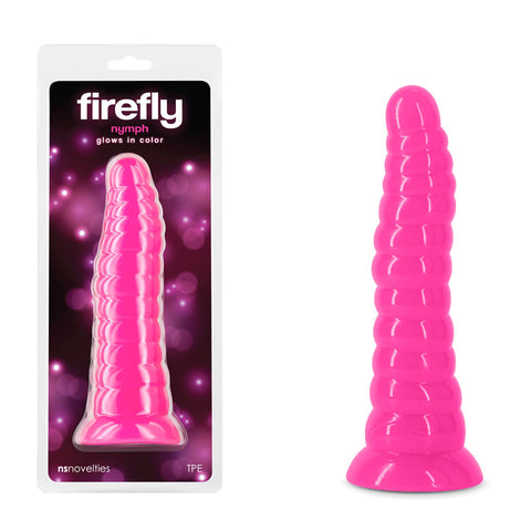 Firefly - Nymph - 7" Dong Glow In The Dark TPE Toy Pink DONGS