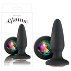Glams Silicone Rainbow Gem (Black) – Silicone Butt Plug Black > Anal Range > Jewel Butt Plugs