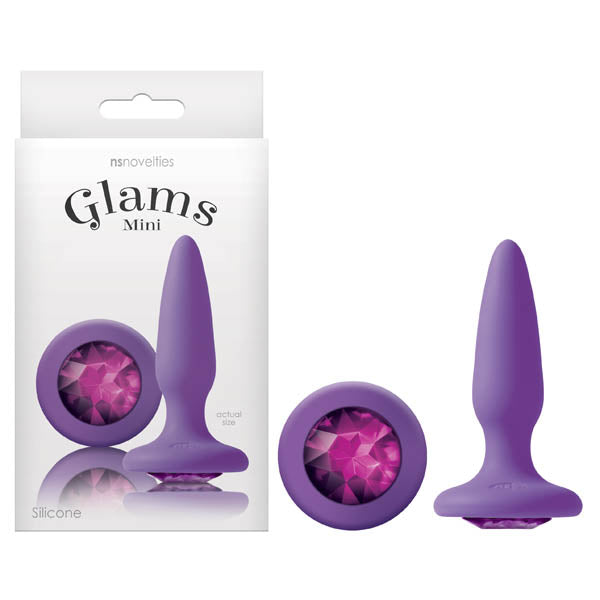 Glams Mini 8.4 Centimeter Butt Plug with Sparkling Gem Secondary image