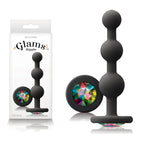 Glams Black Ripple Anal Plug (Rainbow Gem) – 4.5" Luxury Anal Plug Black > Anal Range > Anal Beads