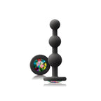 Glams Black Ripple Anal Plug (Rainbow Gem) – 4.5" Luxury Anal Plug > Anal Range > Anal Beads