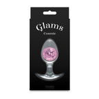 Glams Cosmic (Clear) – Medium Sparkly Liquid Silicone Small Butt Plug 9.5 cm > Anal Range > Butt Plugs