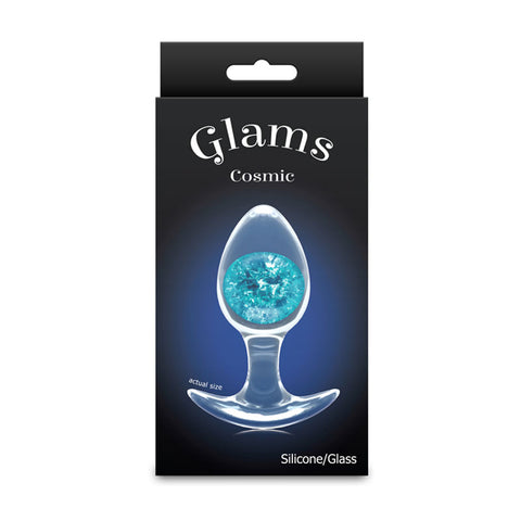 Glams Cosmic Clear (9.5 cm) – Medium Small Butt Plug Made from Body-Safe Liquid Silicone Butt Plugs