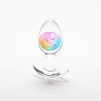 Glams Cosmic (Clear Rainbow) – Medium Small Butt Plug 9.5 cm > Anal Range > Butt Plugs