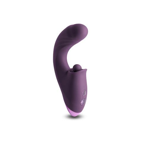 INYA Caprice - 17.7 cm USB Rechargeable Vibrator with Clitoral Thumper VIBRATORS-RABBIT-MULTI