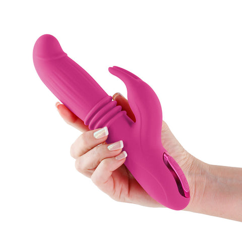 INYA Passion 22.2 cm USB Rechargeable Thrusting Rabbit Vibrator VIBRATORS-RABBIT-MULTI