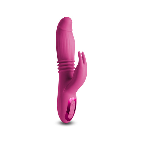 INYA Passion 22.2 cm USB Rechargeable Thrusting Rabbit Vibrator VIBRATORS-RABBIT-MULTI