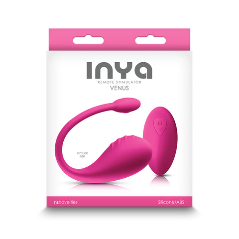 Inya Venus USB Rechargeable Stimulator with Remote Control Pink Finger Stimulator