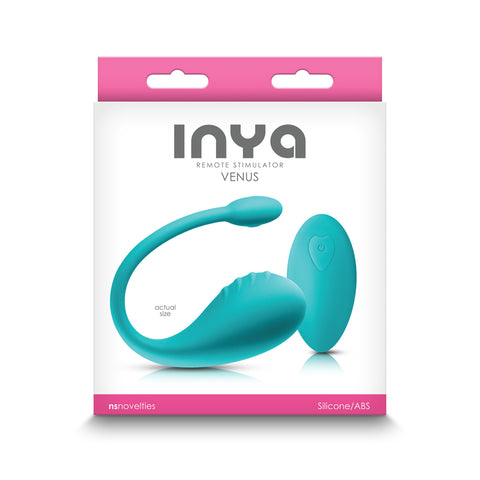 Inya Venus Teal USB Rechargeable Stimulator with Remote Blue Suction Stimulator