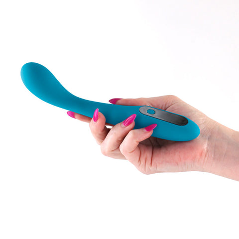 INYA Technica (Teal) – USB Rechargeable Slim Waterproof Warming Vibrator 19.2 cm VIBRATORS
