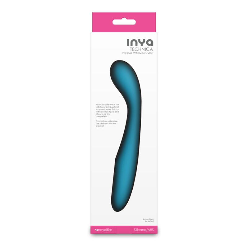 INYA Technica (Teal) – USB Rechargeable Slim Waterproof Warming Vibrator 19.2 cm > Vibrators > Standard Vibrators