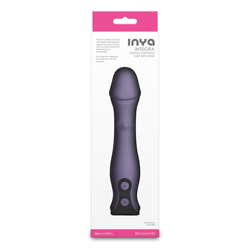 INYA Integra (Gray) – USB Rechargeable Vibrator with Sliding Ring Shaft 18.2 cm > Vibrators > Standard Vibrators