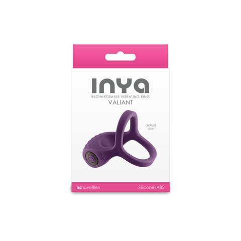 Inya Valiant Berry USB Rechargeable Vibrating Cock Ring COCK RINGS