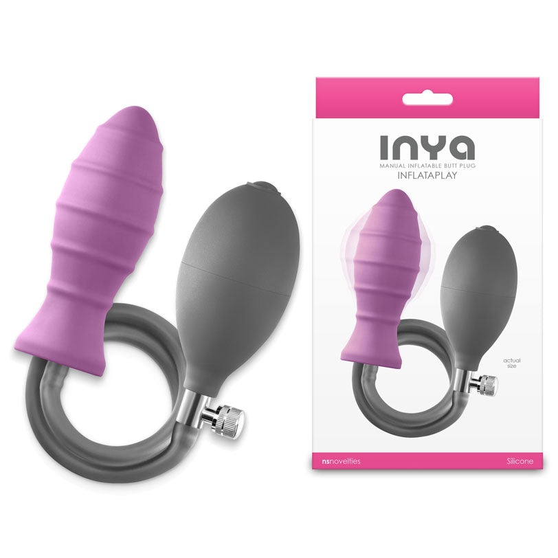 INYA InflataPlay - 10.5 cm Inflatable Butt Plug for Fun Pink > Anal Range > Anal Inflatables