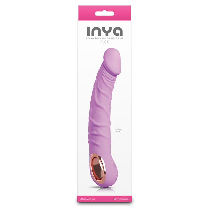 INYA Flex (Bubblegum) – Rechargeable Waterproof 22 cm Silicone Vibrator VIBRATORS