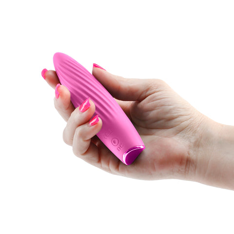 Revel Kismet - 11.8 cm USB Rechargeable Vibrator - Pink BULLETS