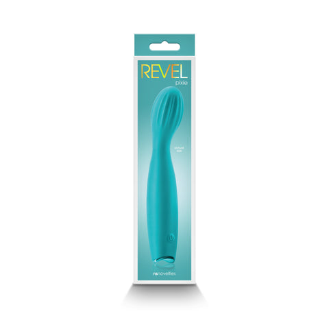 Revel Pixie - Teal 17.3 cm USB Rechargeable Vibrator Vibrators