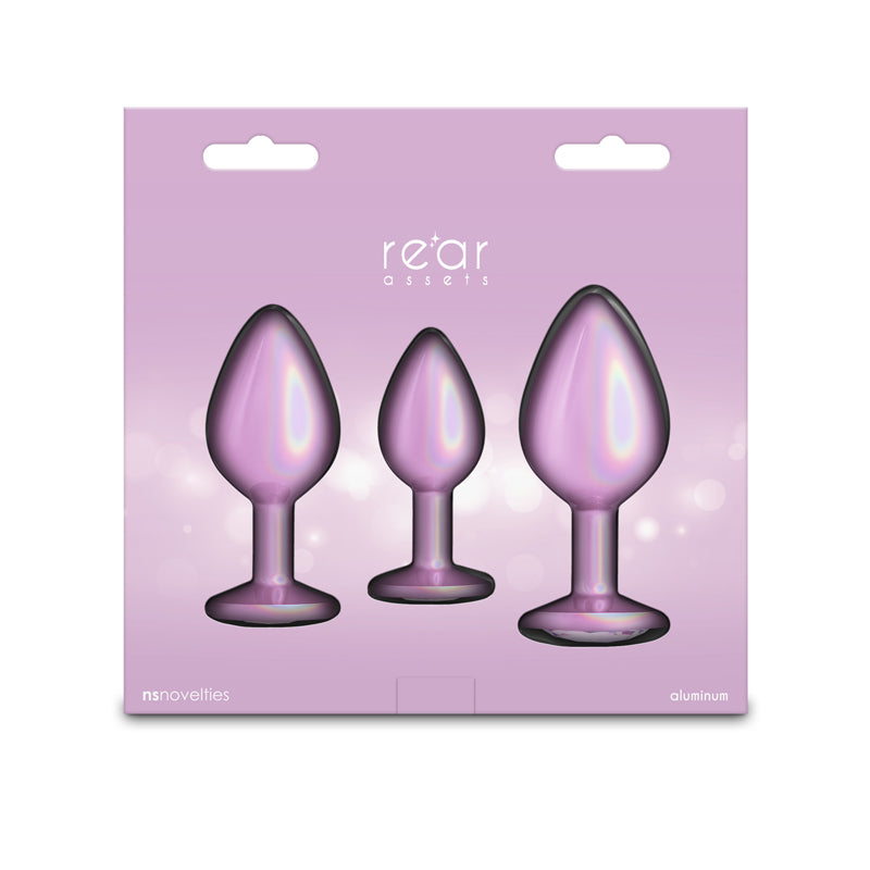 Rear Assets Trainer Kit - Iridescent Metallic Butt Plugs Set of 3 Sizes > Anal Range > Butt Plug Kits