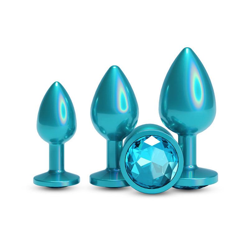 Rear Assets Trainer Kit – Set of 3 Chrome-Plated Butt Plugs > Anal Range > Jewel Butt Plugs Main image